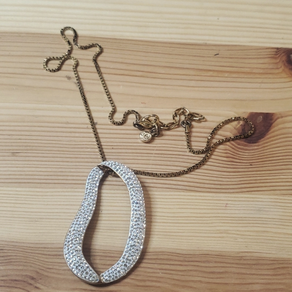 AUTHENTIC Swarovski Gold Plated Chain Necklace